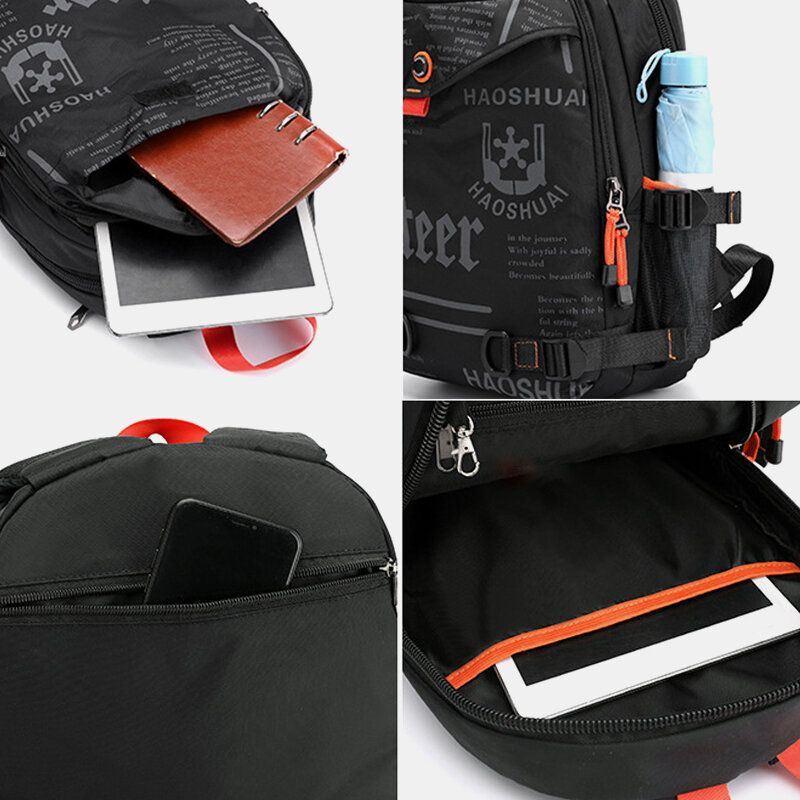 Miesten Nylon Tactical Outdoor Ratsastus Kiipeily Sport Reppu