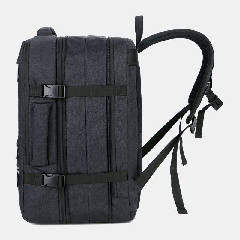 Miesten Oxford Laajennuskapasiteetti Usb Lataus Monitaskuinen Business Laptop Laukku Reppu