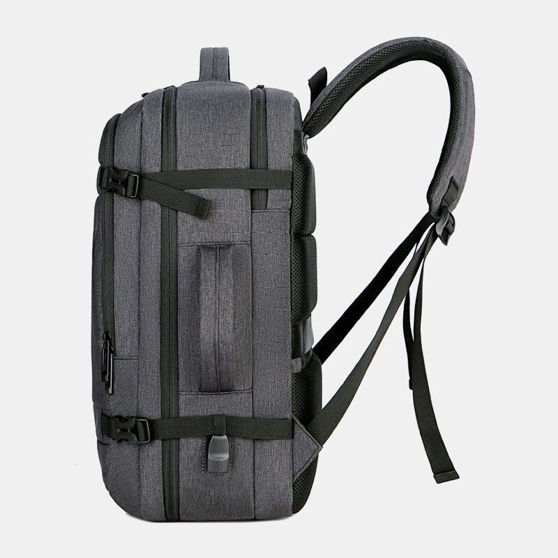Miesten Polyesteri 15.6 Tuuman Usb-lataus Varkaudenesto Yritys Kannettavan Tietokoneen Laukku