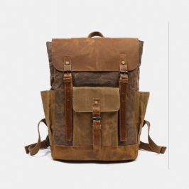 Miesten Retro Vintage Canvas -nahkareppu Urheilukiipeilykassi Matkavarkaudenestoreppu