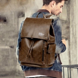 Miesten Solid Casual Multifunction Fashion -reppu Kannettavalle Tietokoneelle
