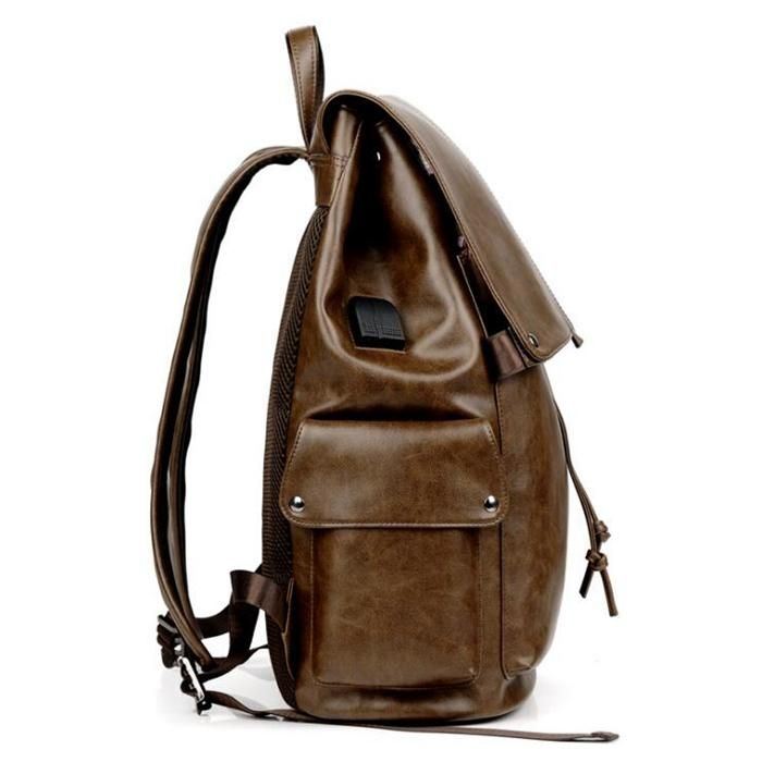 Miesten Solid Casual Multifunction Fashion -reppu Kannettavalle Tietokoneelle