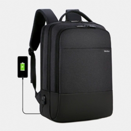 Miesten Suuren Kapasiteetin Vedenpitävä Usb-lataus 15.6 Tuuman Kannettavan Tietokoneen Laukku Business Outdoor -reppu