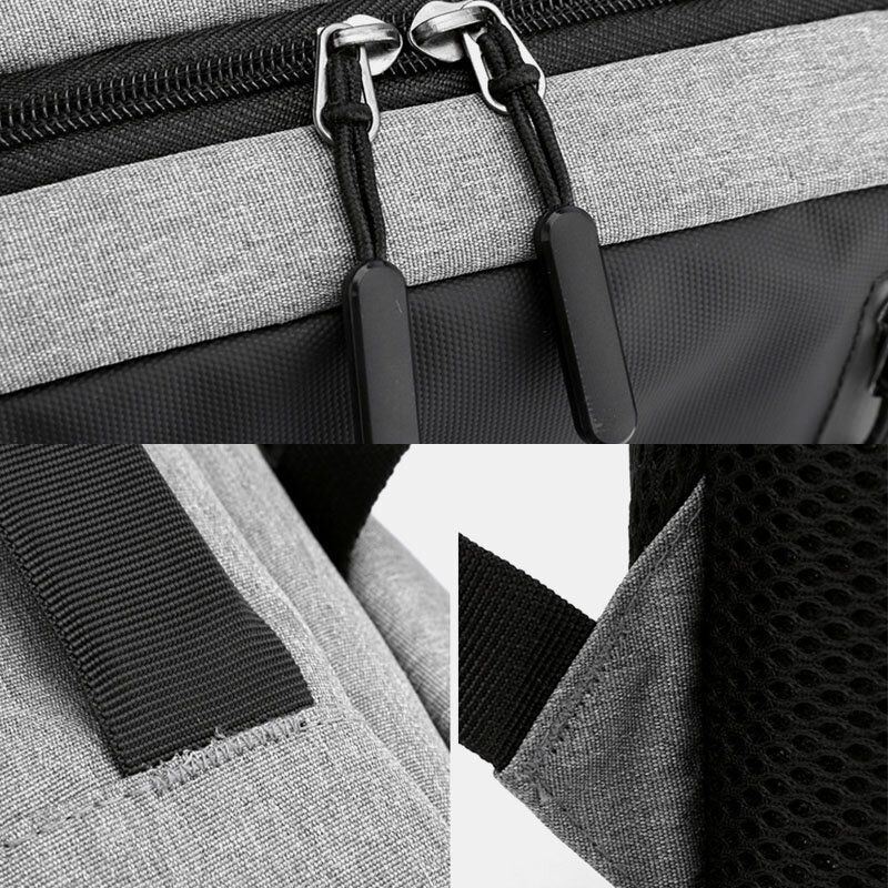 Miesten Suuri Kapasiteetti Usb-latauksella Business Travel Outdoor Koululaukku 14 Tuuman Kannettavan Tietokoneen Laukku Reppu