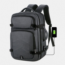 Miesten Suuri Kapasiteetti Vedenpitävä Usb-lataus 16 Tuuman Kannettavan Tietokoneen Laukku Business Outdoor Käsilaukku Reppu