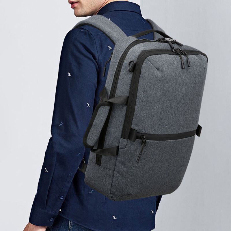 Miesten Suuri Tilavuus Vedenpitävä Irrotettava Olkahihna 15.6 Tuuman Kannettavien Tietokoneiden Kotelo Reppu Olkalaukku Crossbody Laukku
