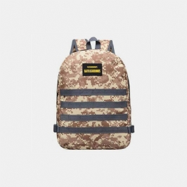 Miesten Unisex-naamiointi Oxford-kankainen Opiskelijakoululaukku Muotipeli Trend-reppu