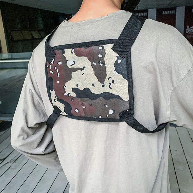 Miesten Unisex Oxford Kangasnaamiointi Tactical Cool Tooling Liivi Ulkoreppu Puhelinlaukku Parilaukku