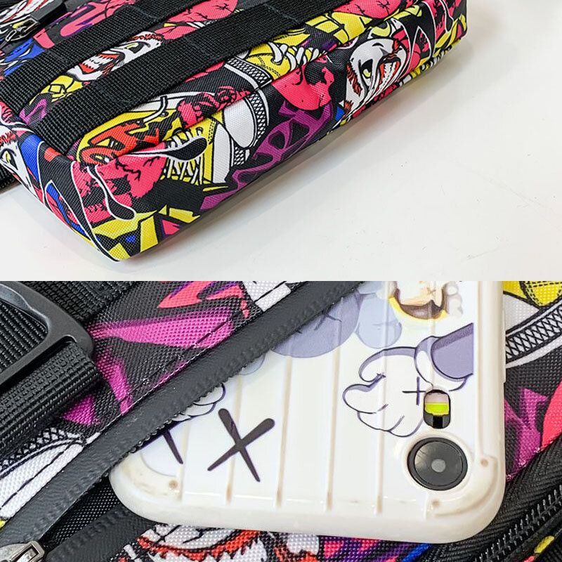 Miesten Unisex Oxford Kangasnaamiointi Tactical Cool Tooling Liivi Ulkoreppu Puhelinlaukku Parilaukku