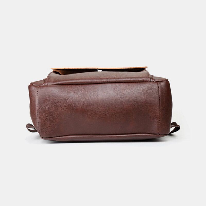 Miesten Unisex Pu-nahkainen Suuri Kapasiteetti Matkareppu Vintage Kannettavan Tietokoneen Laukku