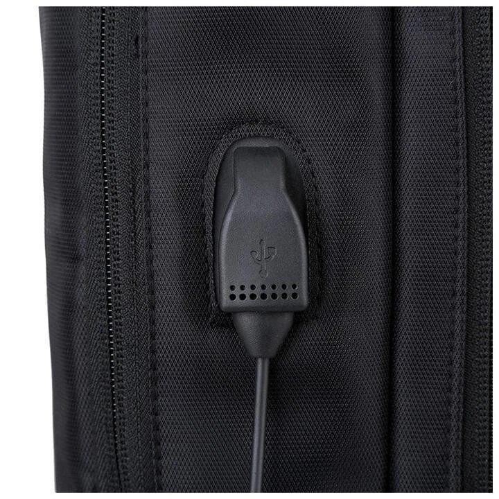 Miesten Uusi Monitoimireppu Olkalaukku Business Laukku Usb-latausportilla