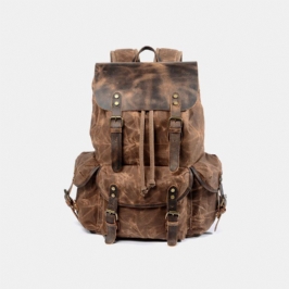 Miesten Vintage Canvas Nahkareppu Matkalaukku Matkalaukku