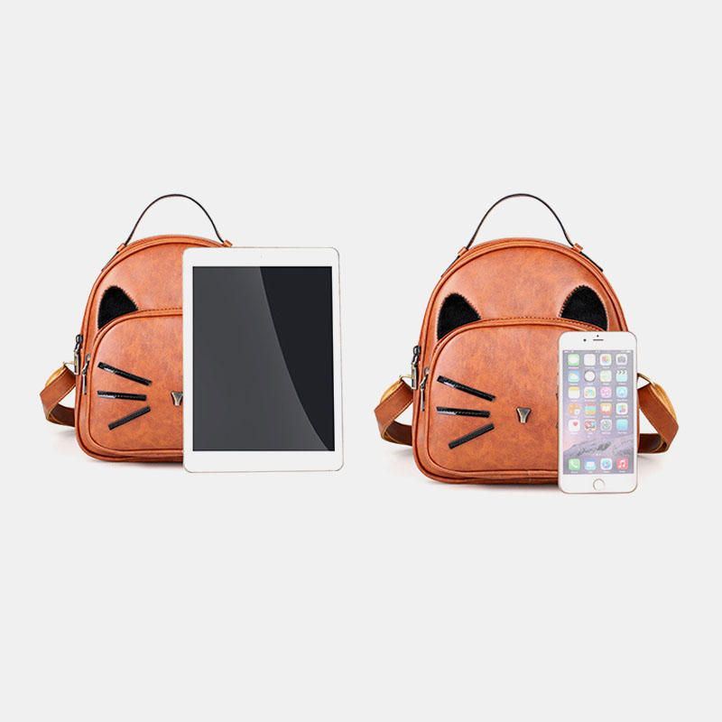 Naisten Crossbody Bag Cat Pattern Käsilaukku Crossbody Bag Reppu Treffeille Ulkona