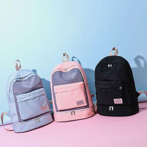 Naisten Kankainen Rento Patchwork-reppu