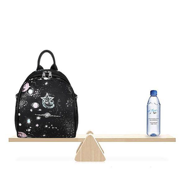 Naisten Nailon Galaxy Pattern Kevyt Reppu