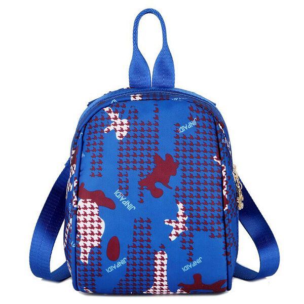 Oxford Fashion Print -olkalaukkureppu Naisille
