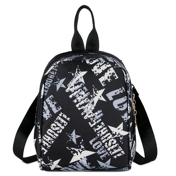 Oxford Fashion Print -olkalaukkureppu Naisille