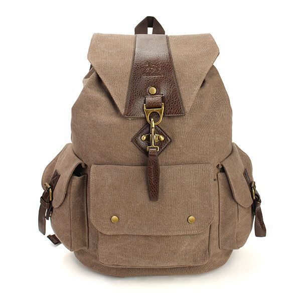 Rento Vintage Miesten Reput Canvas Naisten Reput Koululaukut