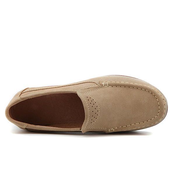 Naisten Mokkanahka Hengittävä Slip On Platforms Vapaa-ajan Kengät
