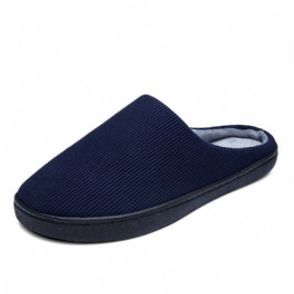 Miesten Pure Color Pyöreä Toe Liukumattomat Lämpimät Slip-on Kotitossut