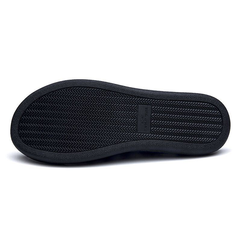 Miesten Pure Color Pyöreä Toe Liukumattomat Lämpimät Slip-on Kotitossut