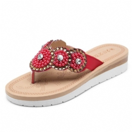 Naisten Bohemian Casual Pearl Beach -tossut