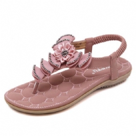 Naisten Bohemia Rhinestone Rento Rantasandaalit