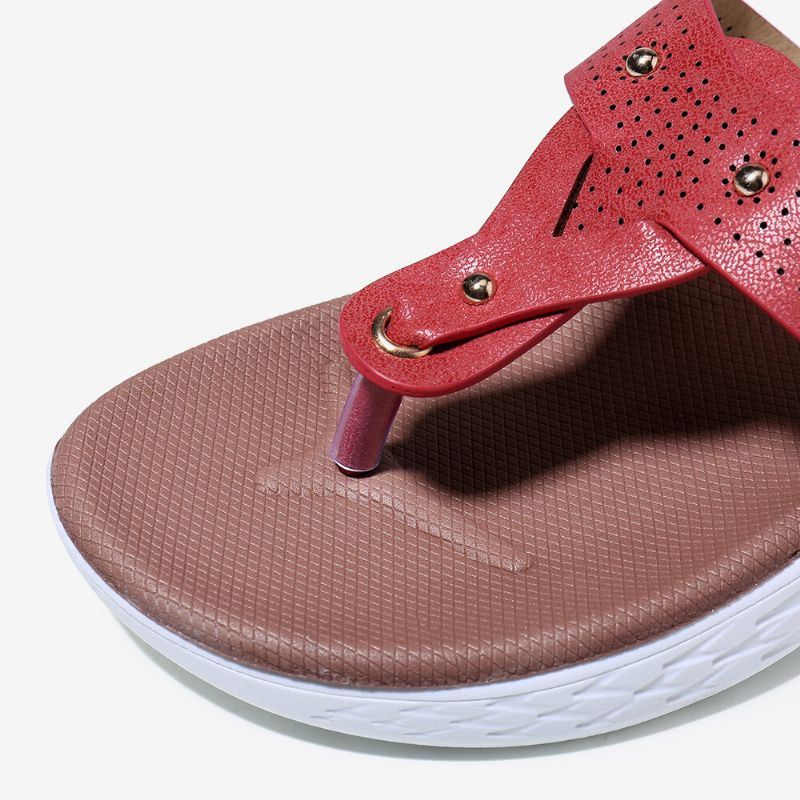 Naisten Flip Flop Rivet Summer Beach -sandaalit