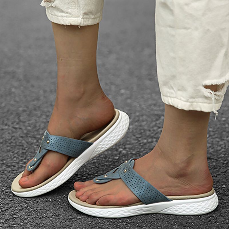 Naisten Flip Flop Rivet Summer Beach -sandaalit