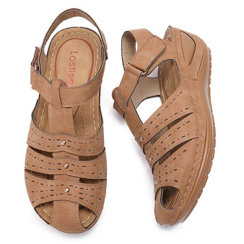 Naisten Kevyet Niitti Gladiator Hook Loop -sandaalit