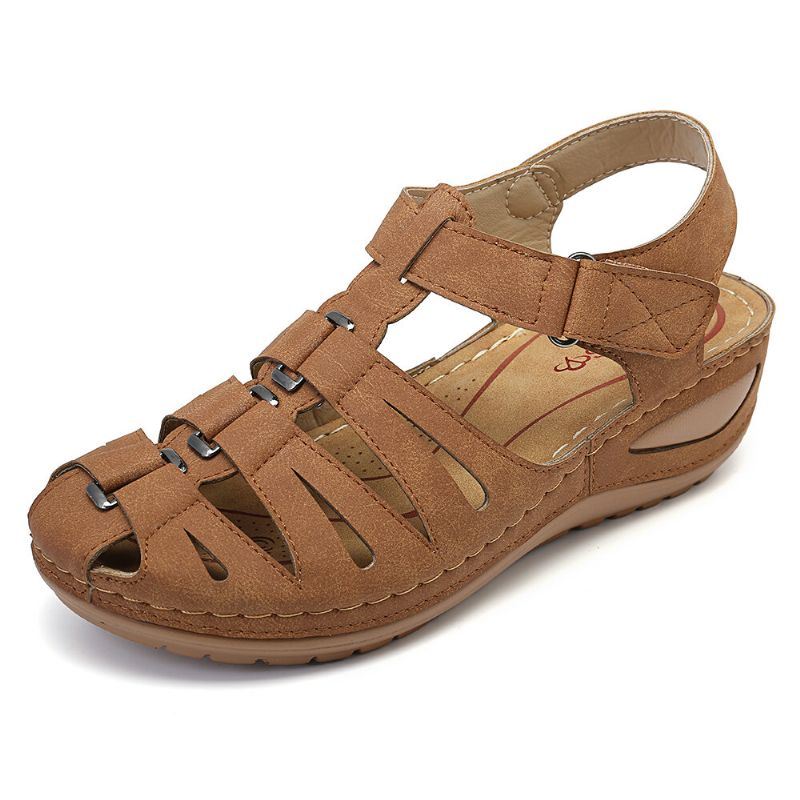 Naisten Ontot Soljen Koukkusilmukka Gladiator Wedge Sandaalit