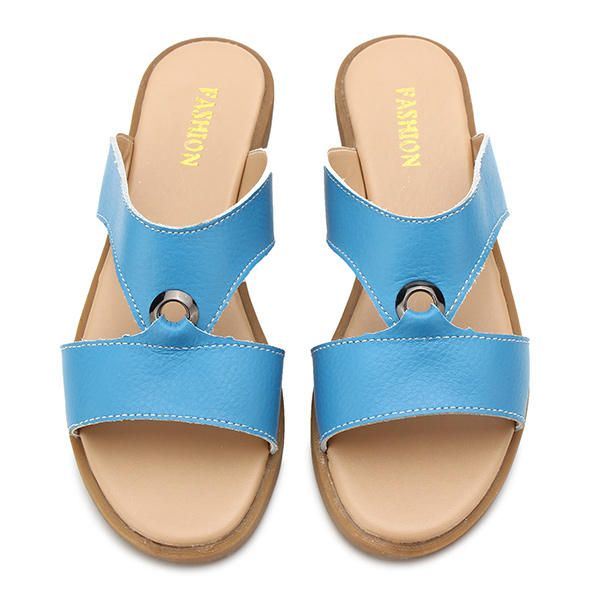 Naisten Summer Chic Rantasandaalit Hengittävät Slip-on Litteät Tossut