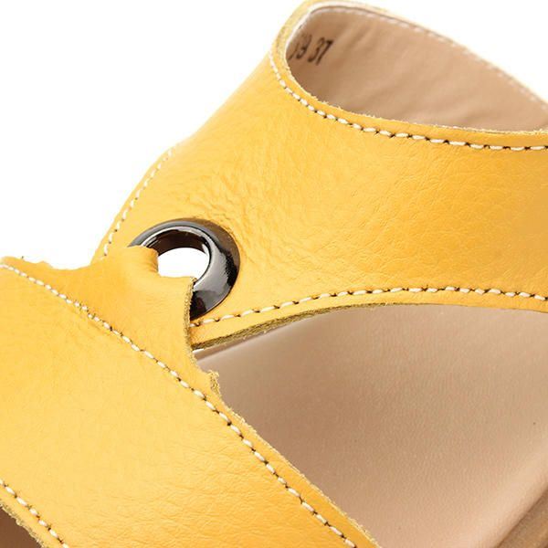 Naisten Summer Chic Rantasandaalit Hengittävät Slip-on Litteät Tossut