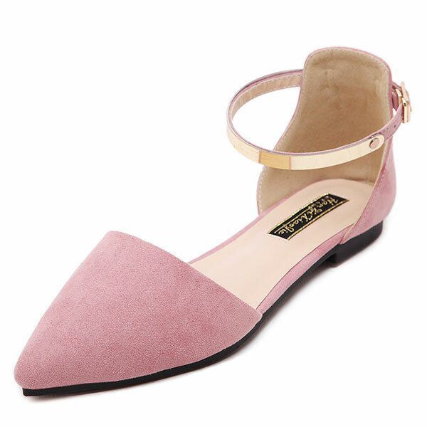 Naisten Teräväkärkinen Pehmeä Pohja Rento Slip On Litteät Loaferit