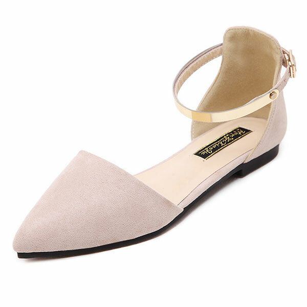 Naisten Teräväkärkinen Pehmeä Pohja Rento Slip On Litteät Loaferit