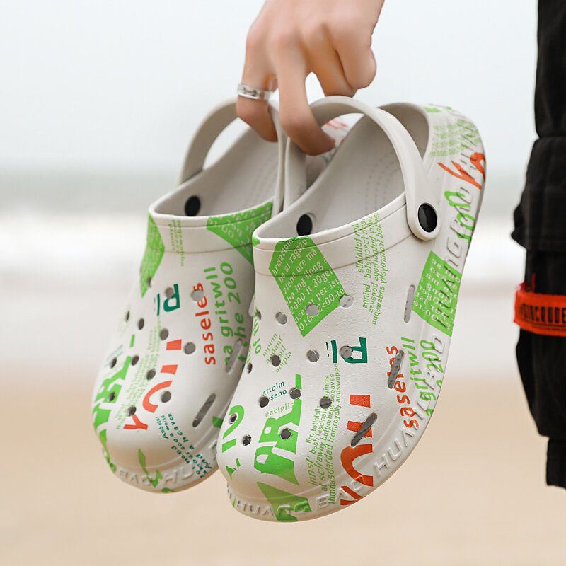 Naisten Unisex 2 In 1 Kevyet Slip-on Slingback Muulit Puukengät Vedenpitävät Liukumattomat Sandaalit