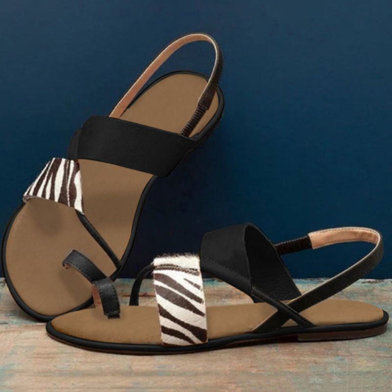 Suuret Koot Naisten Slip On Clip Toe Flats Sandaalit