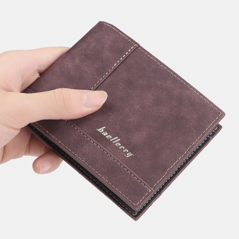 Baellerry Miesten Keinonahka Muoti Business Multi Card Slots Taitettava Kolikko Kukkaro Korttikotelo Lompakko
