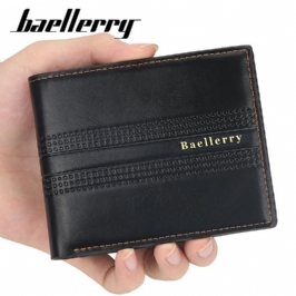Baellerry Miesten Keinonahkainen Muoti Business Casual -lompakko Jossa 6 Korttipaikkaa