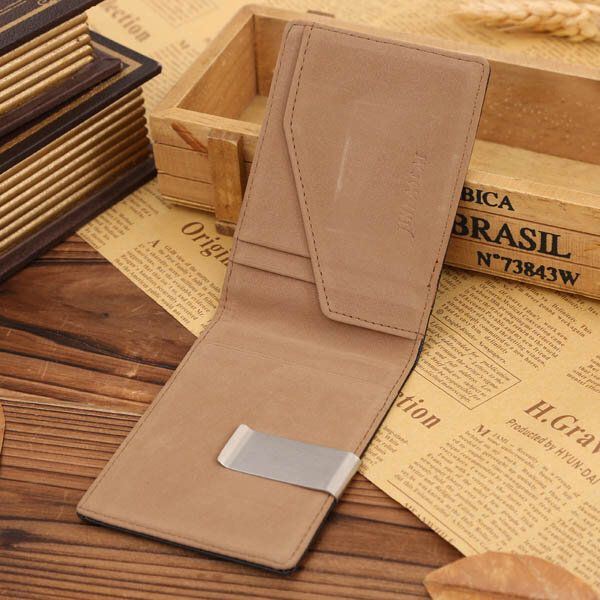 Creative Money Clip Miesten Pu Kukkaro Pieni Värikäs Lompakko