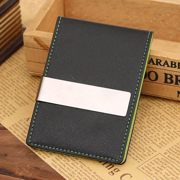 Creative Money Clip Miesten Pu Kukkaro Pieni Värikäs Lompakko
