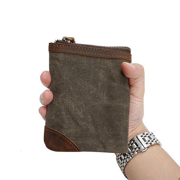 Kangas Vintage Wallet Bifold 8 Card Slot Kolikkolaukku Miehille