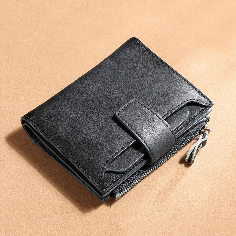 Miesten Aito Nahka Bifold Rfid-esto 18 Korttipaikka Retro Suurikapasiteettinen Taitettava Korttikotelo Lompakko Kolikkokukkaro Ajokorttilompakko