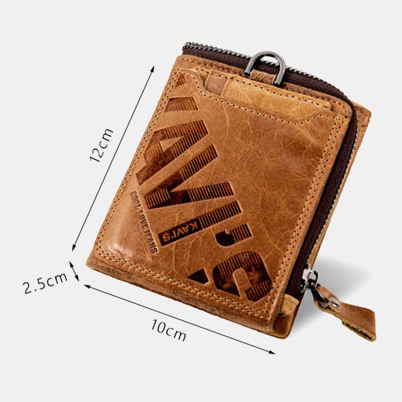 Miesten Aito Nahka Monitoimi Retro Bifold Monikorttipaikka Korttipidike Kolikko Kukkaro Lompakko Rahapidike