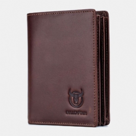 Miesten Aitoa Nahkaa Oleva Bifold Monikorttipaikkainen Korttikotelo Kolikkokukkaro Money Clip Lompakko