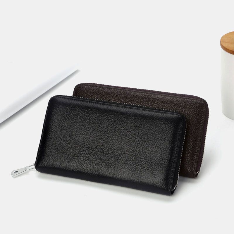 Miesten Aitoa Nahkaa Oleva Monikorttipaikka Puhelinlaukku Avainkotelo Money Clip Lompakko