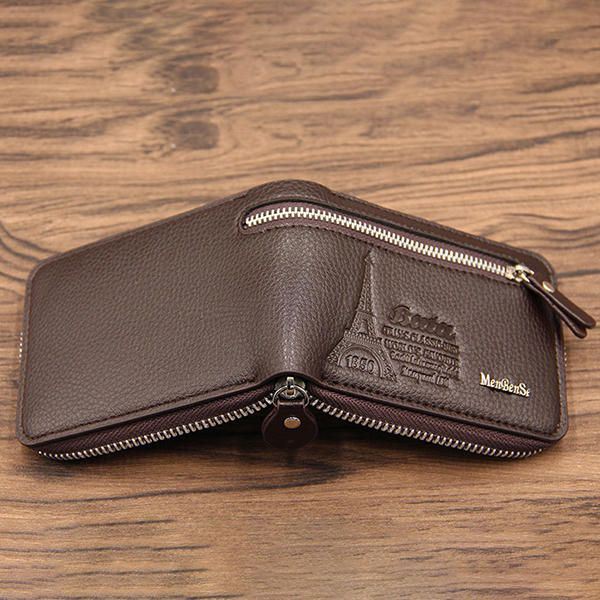 Miesten Eiffel-torni Print Multi-card Slots Lompakko
