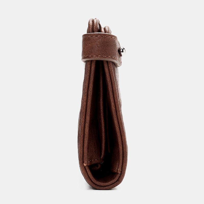 Miesten Pitkä Bifold Vintage Lompakko Monikorttipaikka Korttikotelo Puhelinlaukku Kukkaro Kytkimet Laukku