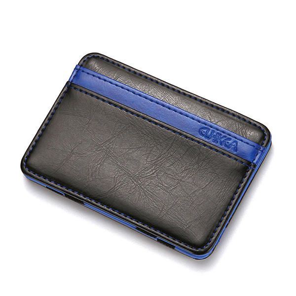 Miesten Pu Money Card Clip Magic Wallet Clutch Bus Card Bag -laukku