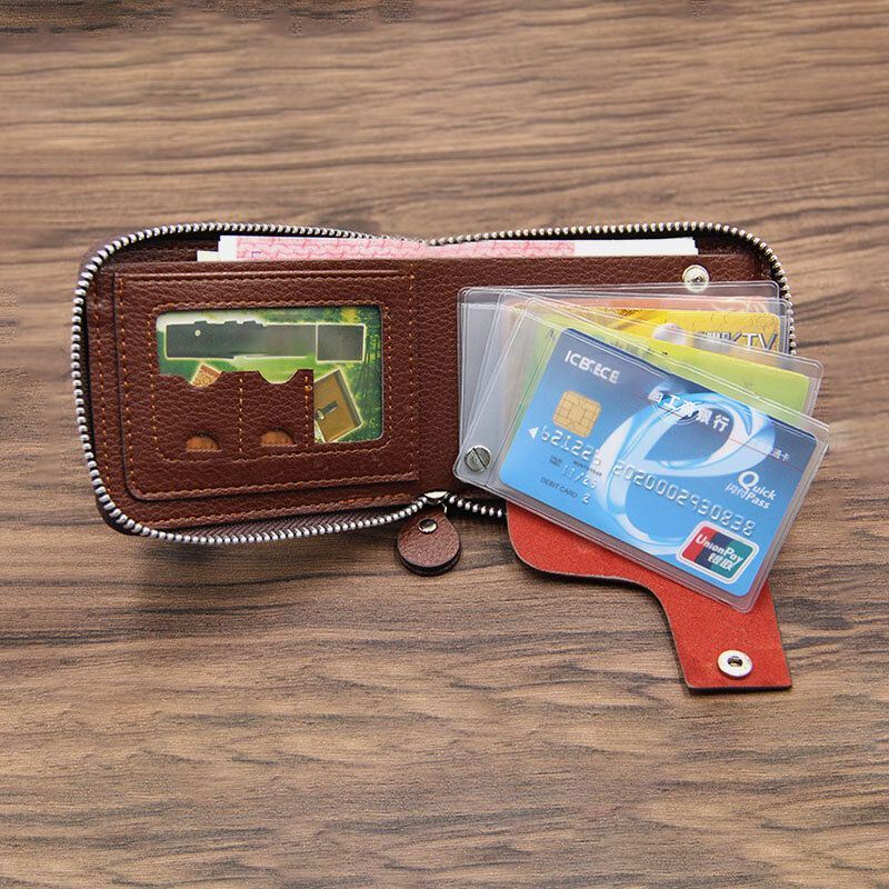 Miesten Pu Nahka Kohokuvioidut Vintage Lyhyt Bifold Kolikko Rahaklipsit Lompakko Kukkaro Id Lompakot